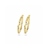 HC Oorringen, 14 karaat goud met een kern van 925 zilver (25x2,5mm.) - 22857 HC Oorringen, 14 karaat goud met een kern van 925 zilver (25x2,5mm.) - 22857