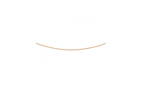 Collier, 14krt.rosegoud ankerschakel 0,8mm. (lengte: 41-45cm.) - 22524