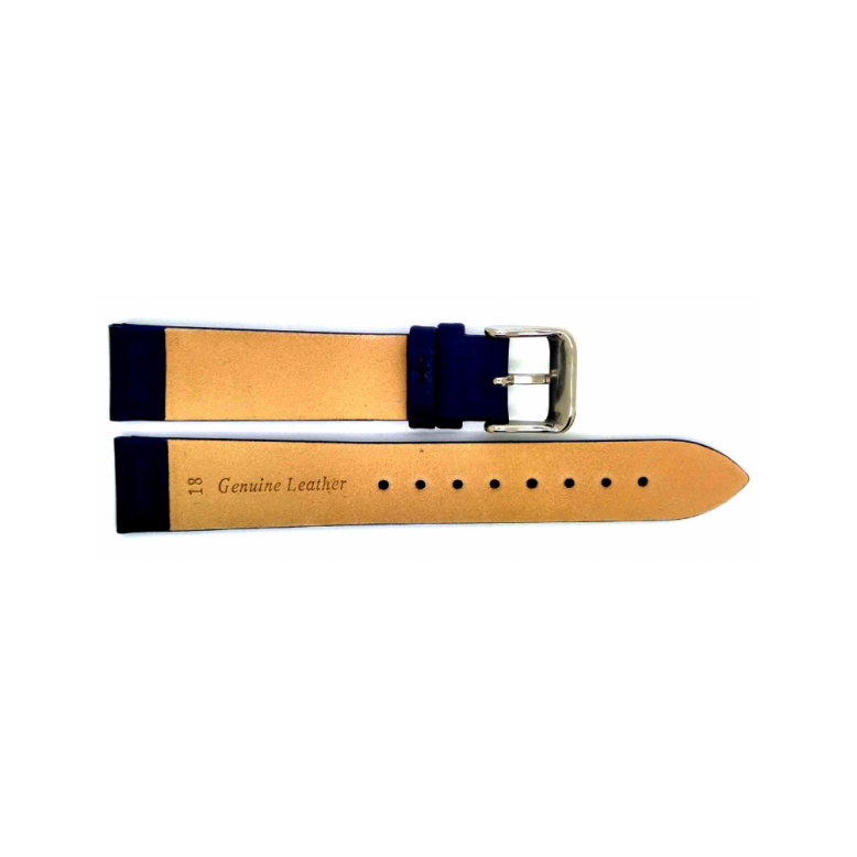 Horlogeband 18mm, Marine Blauw - 23147