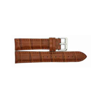 Horlogeband 12mm Bruin Kroko print - 22646