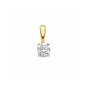 Hanger, 14krt.goud met diamant 0,15ct. - 24913 Hanger, 14krt.goud met diamant 0,15ct. - 24913