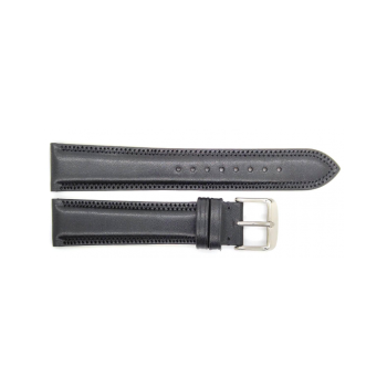 Vegtable Tanned leather watch strap with decorative Zig-Zag stitching, Remborded and padded with 5mm turn edge loops. Thickness descending from 4.5 to 3.2mm - 23003 Vegtable Tanned leather watch strap with decorative Zig-Zag stitching, Remborded and padded with 5mm turn edge loops. Thickness descending from 4.5 to 3.2mm - 23003