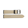 Horlogeband 14mm, Genuine buffalo Zwart - 23004