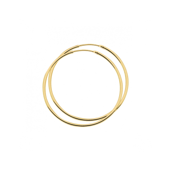Oorringen, zilver verguld (45x1,5mm.) - 23563