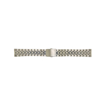 Horlogeband 18mm Metaal (edelstaal) met klapsluiting. - 24538