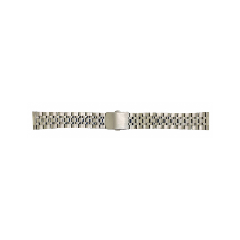 Horlogeband 18mm Metaal (edelstaal) met klapsluiting. - 24538