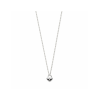Collier, zilver gerhodineerd slotje (lengte: 41-45cm.) - 22757