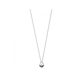 Collier, zilver gerhodineerd slotje (lengte: 41-45cm.) - 22757 Collier, zilver gerhodineerd slotje (lengte: 41-45cm.) - 22757