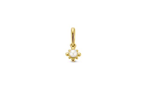 HC Hanger, 14krt. goud zoetwaterparel (parel: 2,3mm.) - 22782