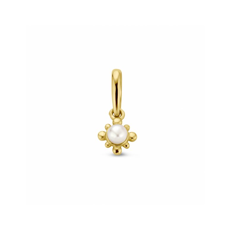 Hanger, 14krt. goud zoetwaterparel (parel: 2,3mm.) - 22782