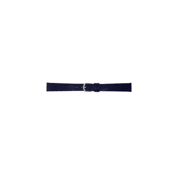 Horlogeband 16mm Blauw - Echte hagedissenleer - 23087