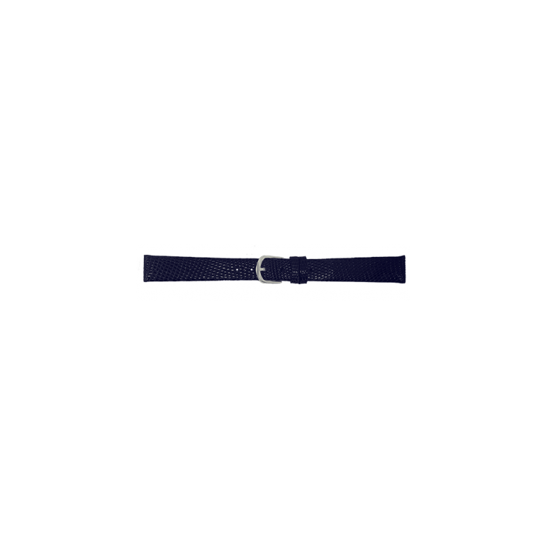 Horlogeband 18mm Donker Blauw. Echte Hagendissen leer - 23088