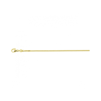 Collier, zilver verguld venetiaans (lengte: 50cm.) - 23049