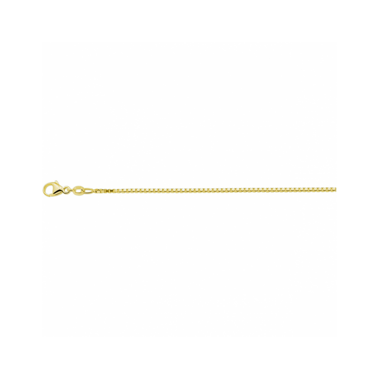 Collier, zilver verguld venetiaans (lengte: 50cm.) - 23049