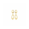 Oorhangers, zilver verguld (lengte 38mm.) - 24364