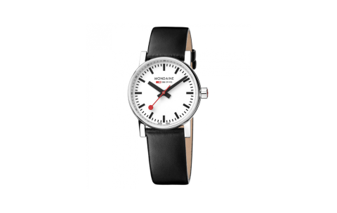Mondaine Evo2 MSE.30110.LB - Polshorloge - Leer - Zwart -30 mm - 24433