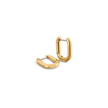 Boccia Oorringen, titanium/verguld model 05060-02 ovaal 12x15mm. - 24705