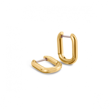 Boccia Oorringen, titanium/verguld model 05060-02 ovaal 12x15mm. - 24705