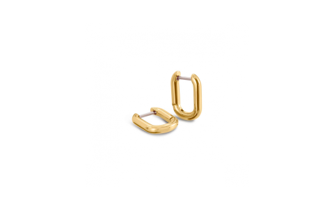 Boccia Oorringen, titanium/verguld model 05060-02 ovaal 12x15mm. - 24705