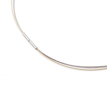 Boccia Collier, edelstaal/titanium model 0804-02 (lengte: 40cm.) - 24507