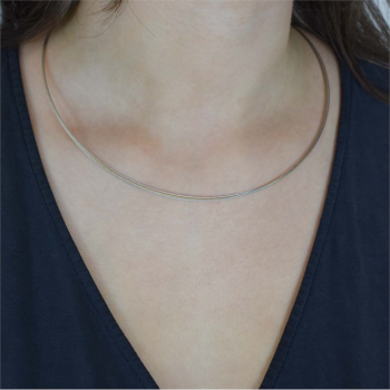 Boccia Collier, edelstaal/titanium model 0804-02 (lengte: 40cm.) - 24507