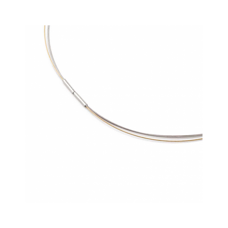 Boccia Collier, edelstaal/titanium model 0804-02 (lengte: 40cm.) - 24507 Boccia Collier, edelstaal/titanium model 0804-02 (lengte: 40cm.) - 24507