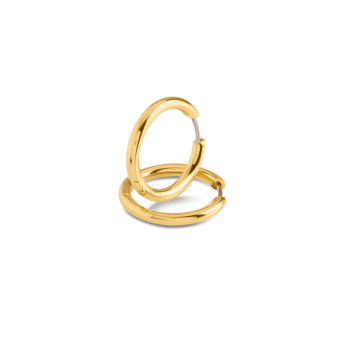 Boccia Oorringen, titanium/verguld model 05072-02 (23x3mm.) - 24142