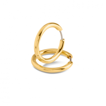 Boccia Oorringen, titanium/verguld model 05072-02 (23x3mm.) - 24142