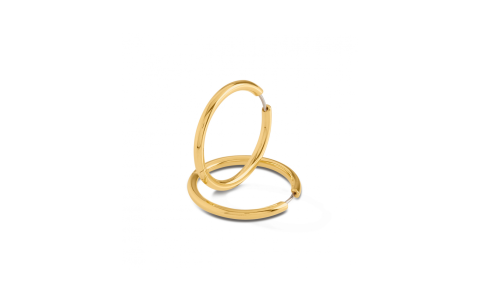 Boccia Oorringen, titanium/verguld model 05072-02 (31x3mm.) - 24143
