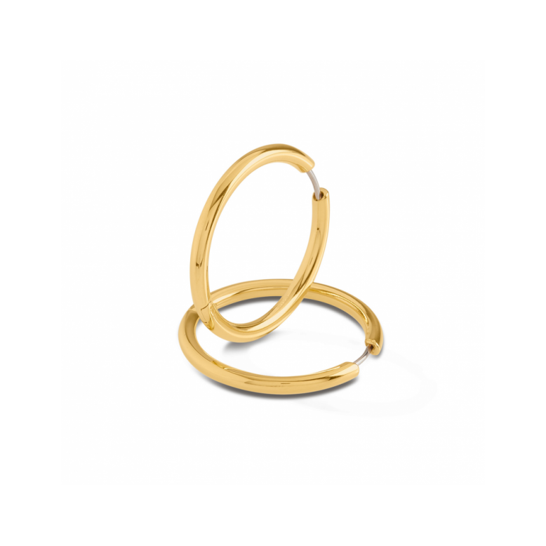 Boccia Oorringen, titanium/verguld model 05072-02 (31x3mm.) - 24143