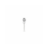Oorhanger, zilver gerhodineerd met zirkonia > per stuk !!! - 23186