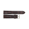 Horlogeband 18mm Bruin Krokodillenprint - 23433