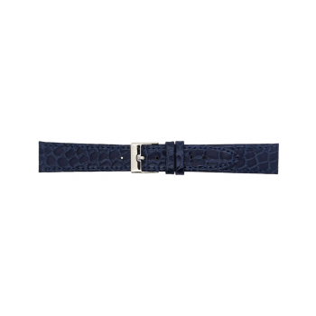 Horlogeband 14mm Blauw, Kroko print - 24541 Horlogeband 14mm Blauw, Kroko print - 24541