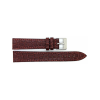 Horlogeband 14mm, krokodillenprint, Rood-Bruin Mat - 23432