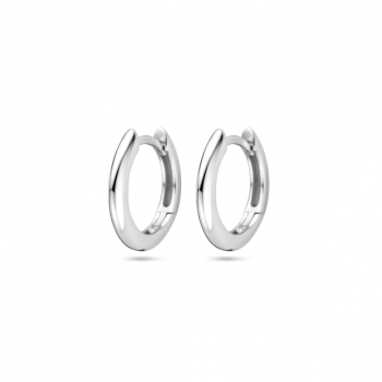 Oorringen, zilver gerhodineerd (14x2mm.) - 24567