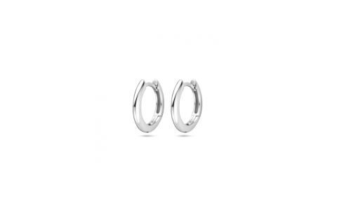 Oorringen, zilver gerhodineerd (14x2mm.) - 24567