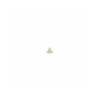 Flat back piercing, 14krt.goud met zirkonia PER STUK!! (3,5 mm.) - 23823