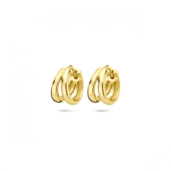 Oorringen, zilver verguld (10 mm.) - 24570 Oorringen, zilver verguld (10 mm.) - 24570