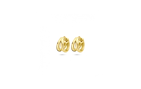 Oorringen, zilver verguld (10 mm.) - 24570