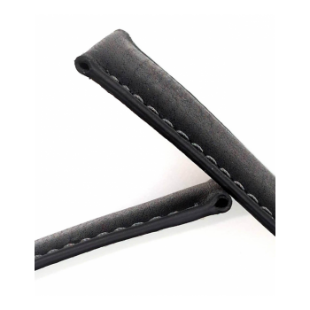 Horlogeband 14mm, superzacht nappa, donker Bruin - 24266