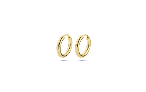 Oorringen, 9krt. geel kleurig (15x2,5mm.) - 24398