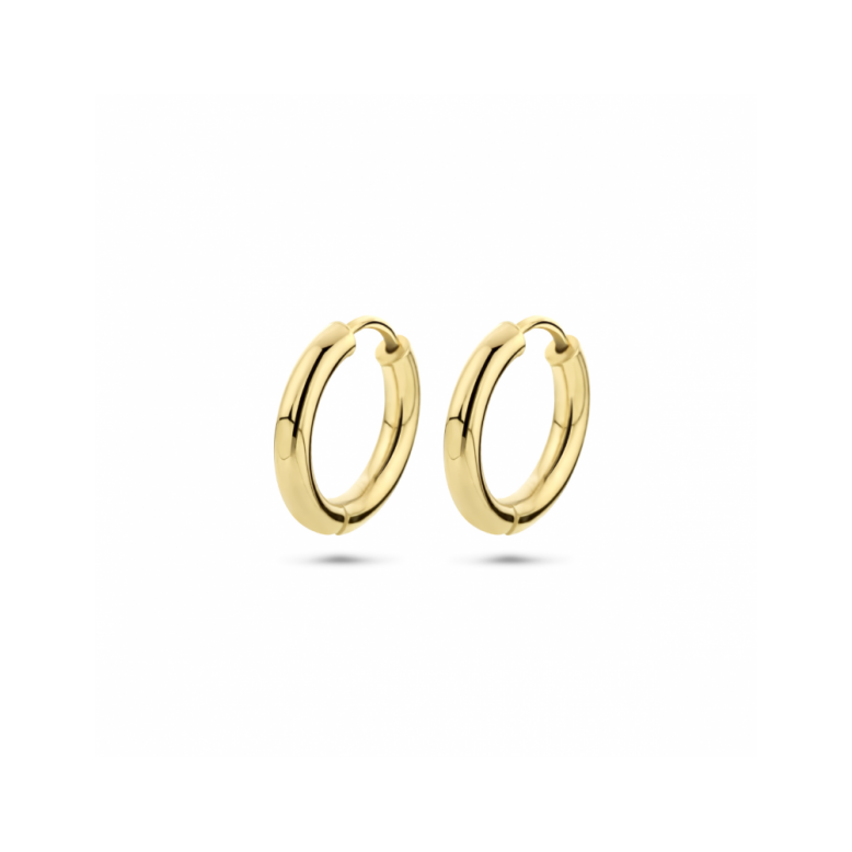 Oorringen, 9 karaat (15x2,5mm.) - 24398