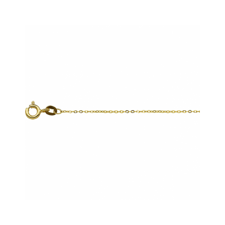 Collier, 9krt. geel kleurig anker 1mm. (lengte: 45cm.) - 24401