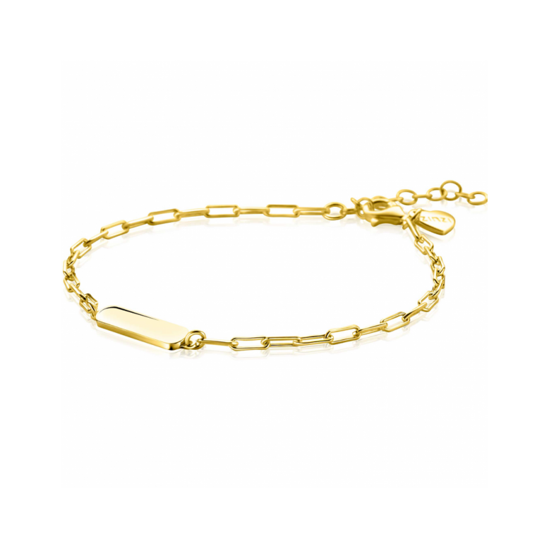 ZINZI Armband, model ZIA2530G graveerbaar (lengte verstelbaar: 17-20cm.) - 25106