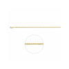 Collier, 9 karaat koord 2,1mm. (lengte: 45cm.) - 24807
