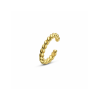 Earcuff, zilver verguld met zirkonia (12,5x2mm.) - 24870