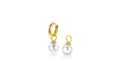 Zinzi Oorbedels, model ZICH266RG (8mm.) excl.oorringen - 24815