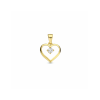 Hanger, 9 karaat hart met zirkonia - 24802 Hanger, 9 karaat hart met zirkonia - 24802