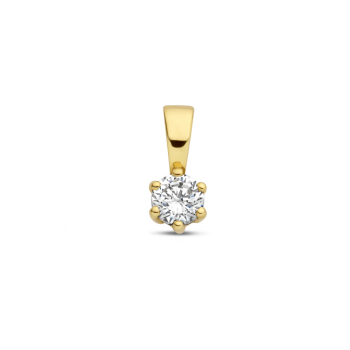 Hanger, 9 karaat met zirkonia 9,5 mm - 24808