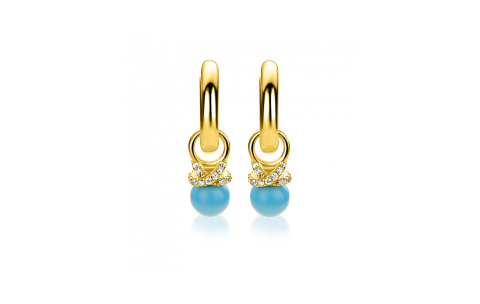 Zinzi Oorbedels, model ZICH2863T (8mm.) excl.oorringen - 24824